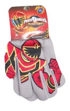 Guante  Personaje Tejido Estampado de Power Rangers con Puño Cerrado