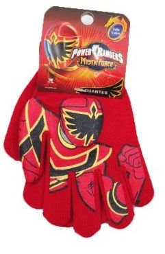 Guante  Personaje Tejido Estampado de Power Rangers con Puño Cerrado