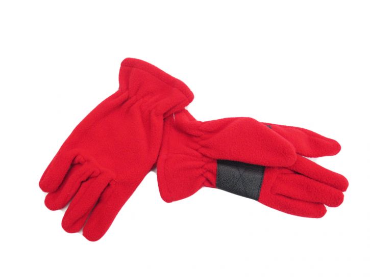Guante de Polar con Elastica y Cuerina en la Palma