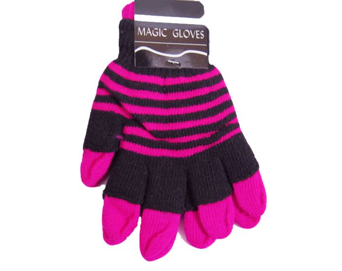 Guante Tejido Rayado Doble