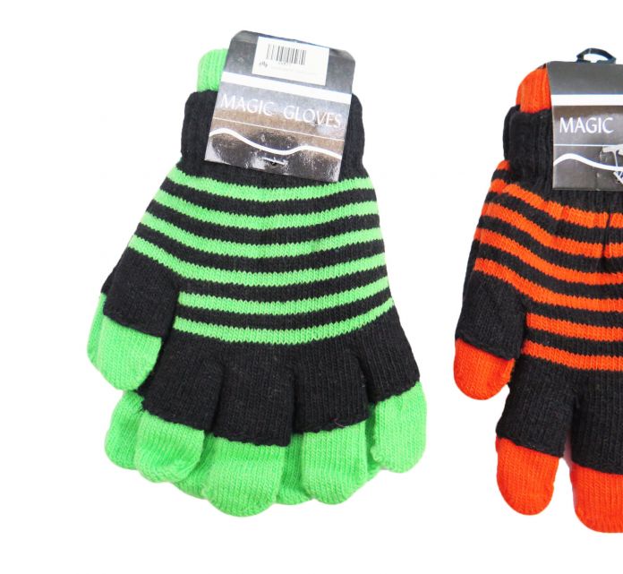 Guante Tejido Rayado Doble