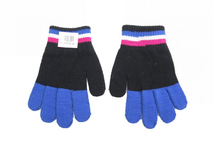 Guante Tejido Magico Ajustable con Rayas Combinado