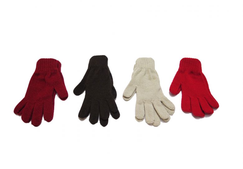 Guantes Tejidos Lisos Medianos