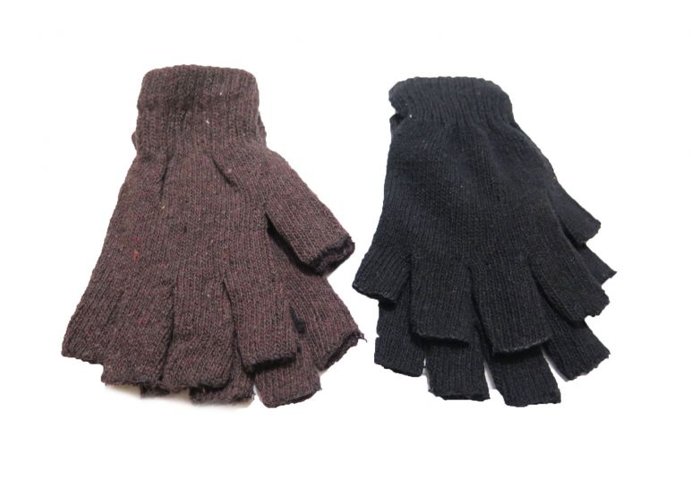 Guante Tejido Sin Dedos Liso