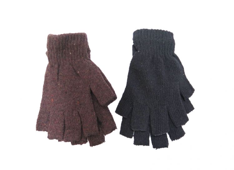 Guante Tejido Sin Dedos Liso