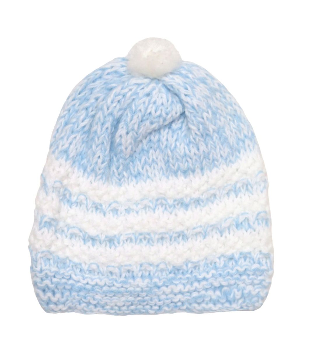 Gorro Tejido con Borla Rayado