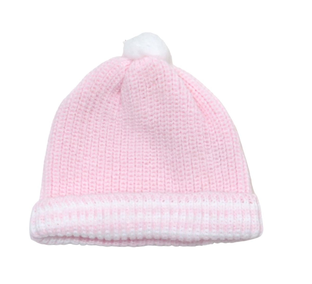 Gorro Tejido con Borla y Rayas