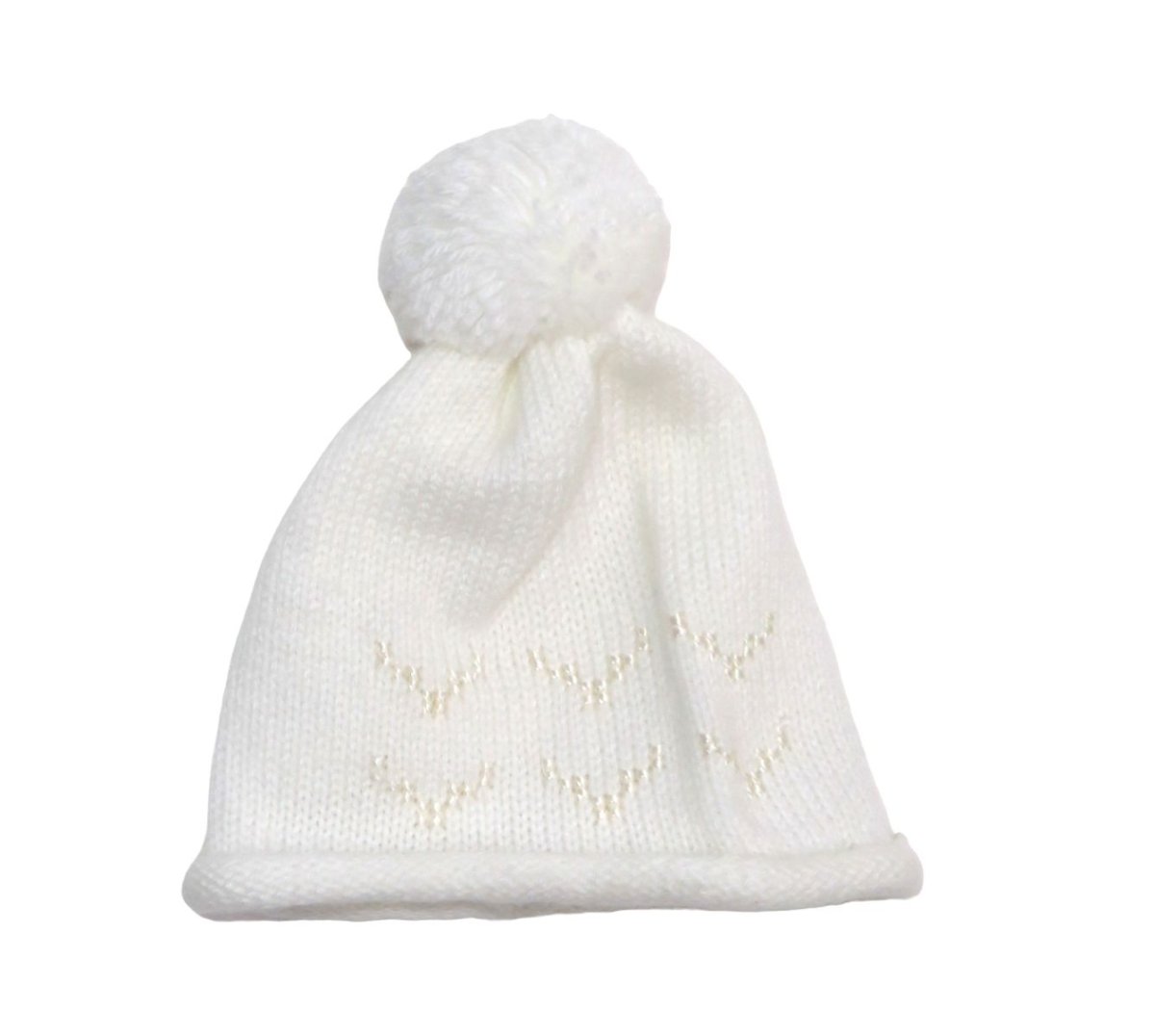 Gorro Tejido Bordado con Borla