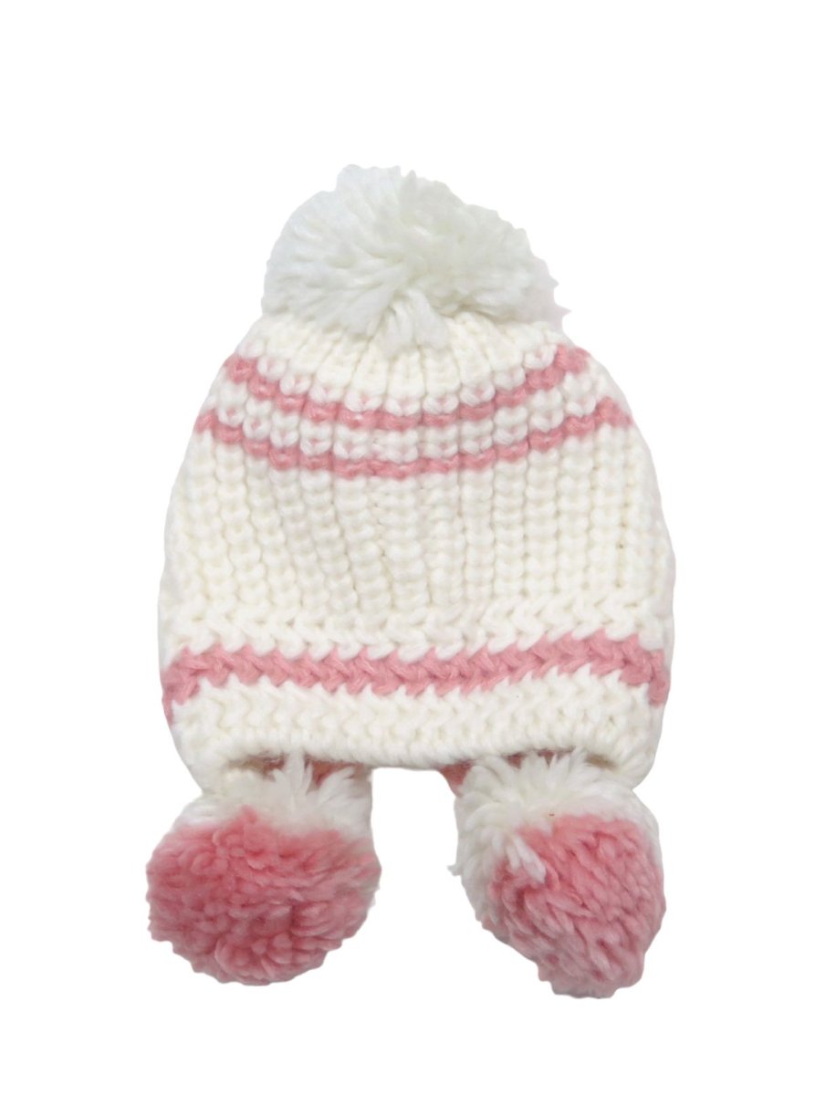 Gorro Tejido con Pompon Simil Piel