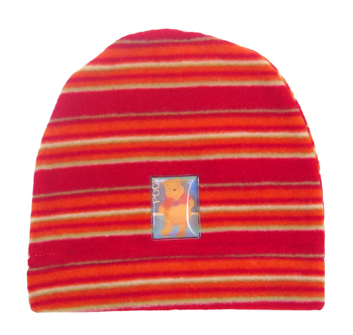 Gorro de Polar Rayado con Aplique de Winnie The Pooh