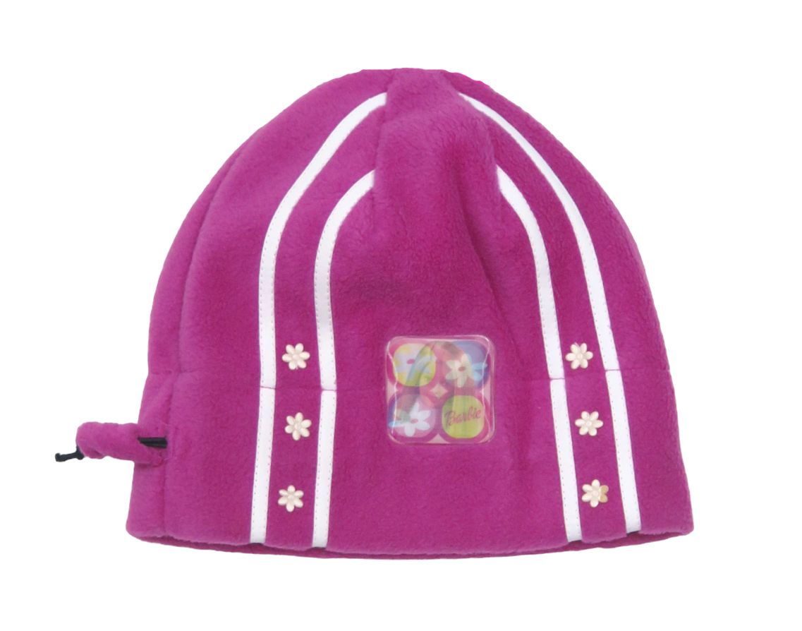 Gorro de Polar de Barbie con Flores