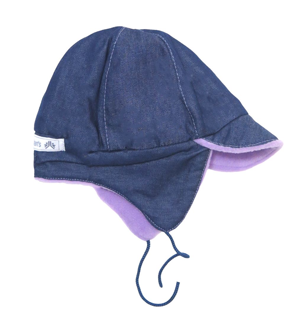 Gorro Aviador de Jean con Polar