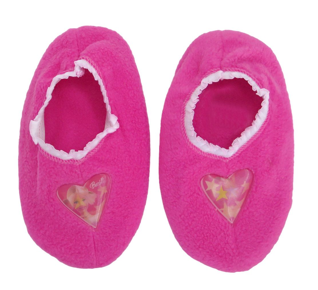 Pantufla Polar Barbie Con Base Antideslizante