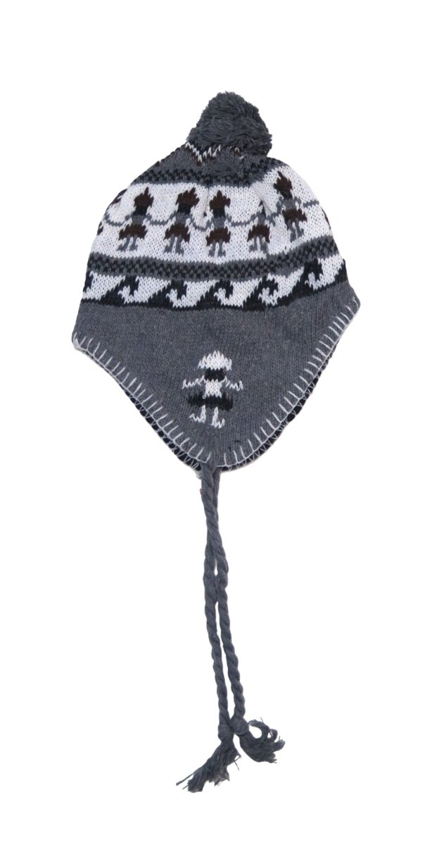 Gorros Coya con Pompon y Trenzas