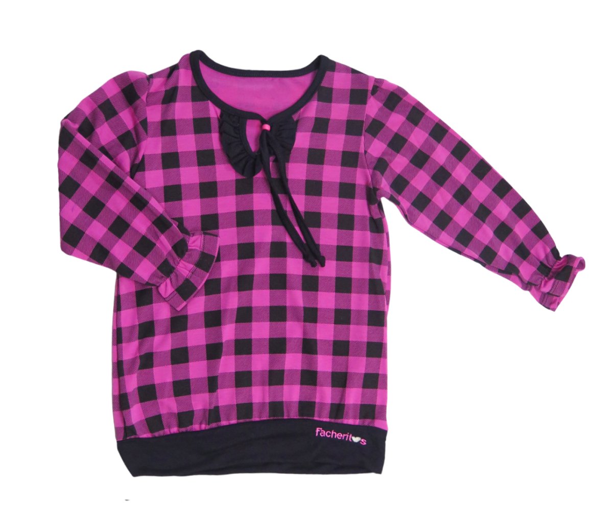 Remera Manga Larga nena escoces Algodon Modal