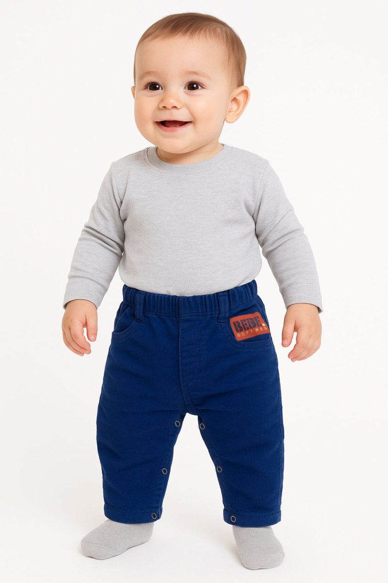 Pantalon de Corderoy con Cintura elastizada y Broches  Pañalero