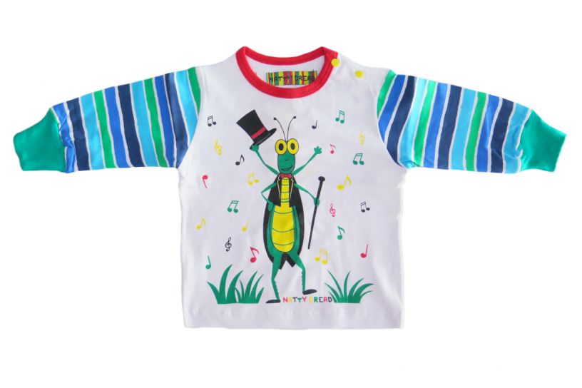 Remera Manga Larga Estampada Grillo