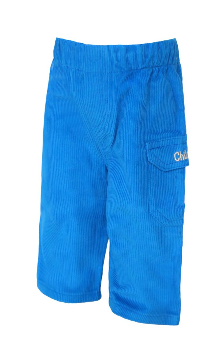 Pantalon de Corderoy con Bolsillo Cargo Bordado