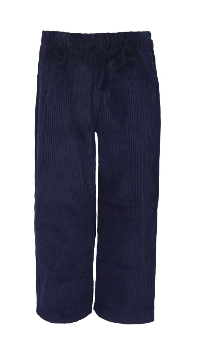 Pantalon de Corderoy con Cintura Elastizada y Bolsillos