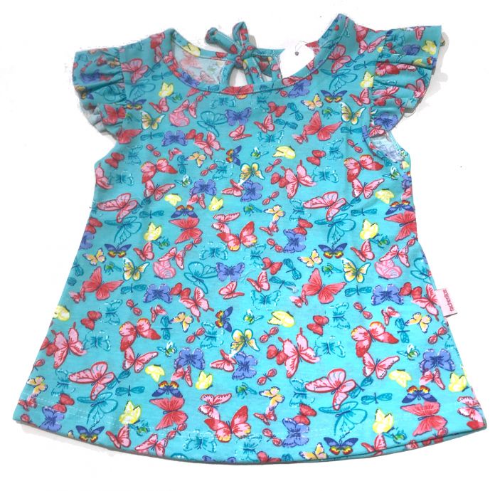 Remera Manga Corta Estampado Mariposa