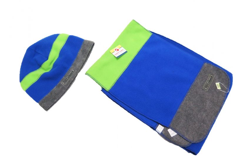 Conjunto de Gorro y Bufanda Polar Combinado