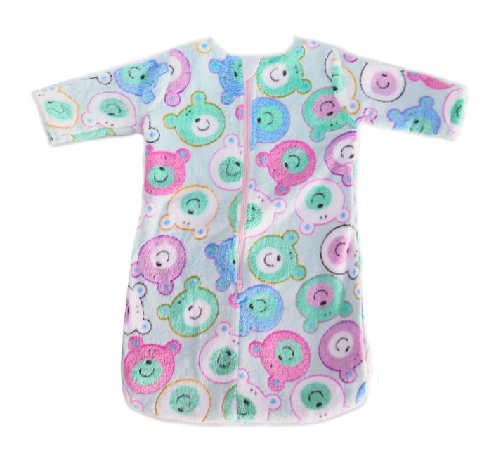 Saco de Dormir con Mangas de Piel Estampado Ositos