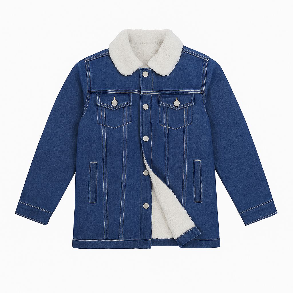 Campera de Jean con Cordero Interno