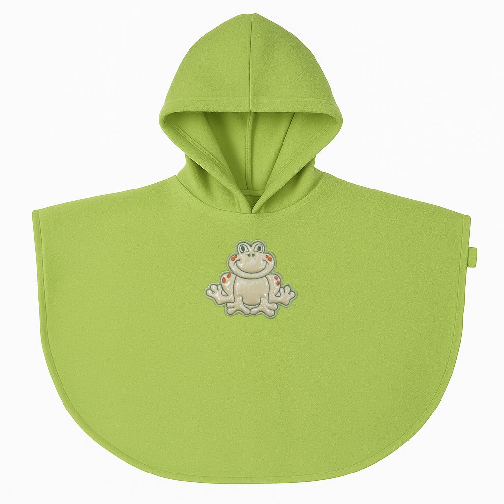 Poncho de Polar Aplique de Rana
