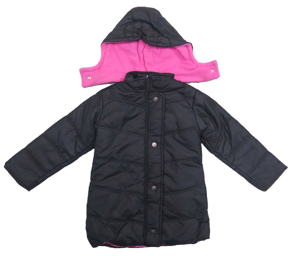 Tapado de Microfibra Forrado en Polar con Capucha Desmontable