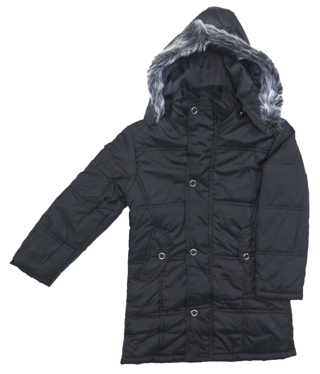 Tapado Microfibra con Capucha con Piel