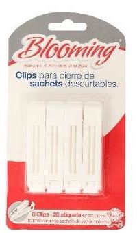 Clips x 8 para Cerrar Sachet - Broches