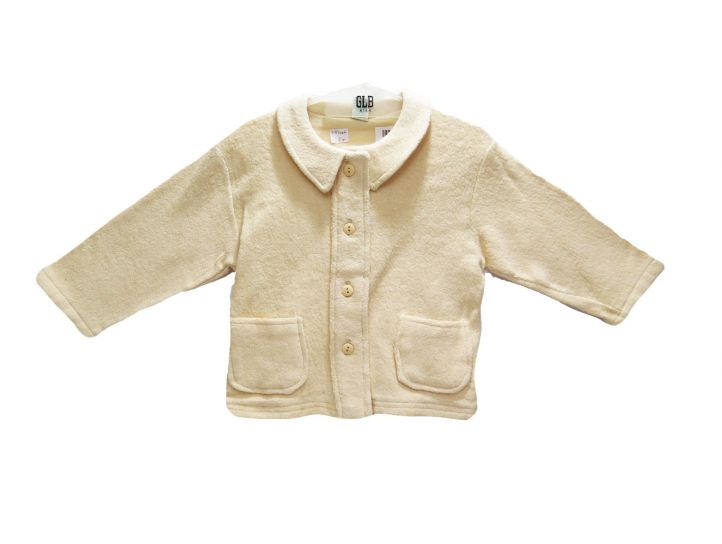 Campera de Polar con Botones y Bolsillos