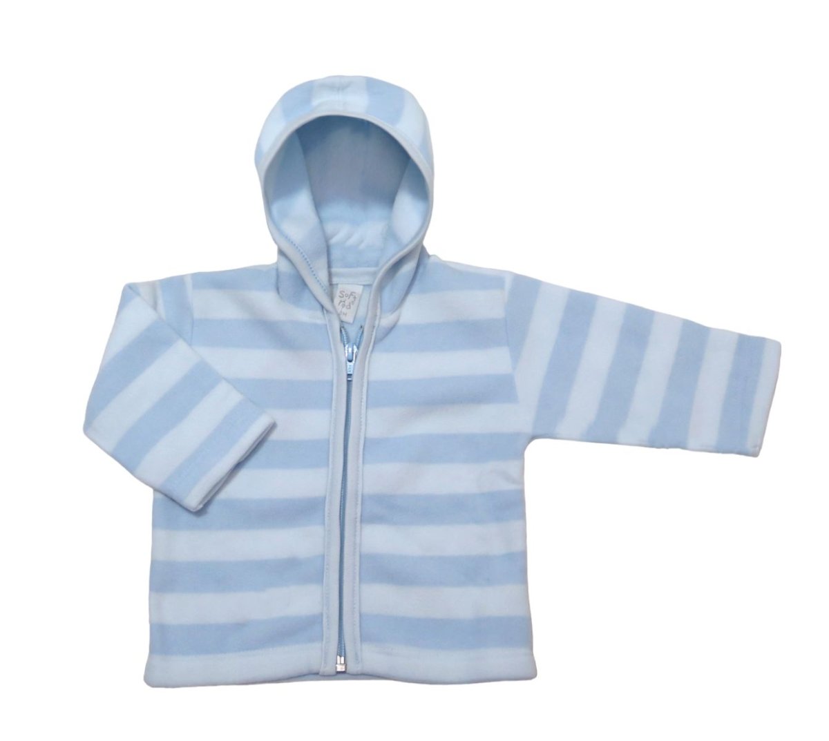 Campera de Polar con Capucha Rayado