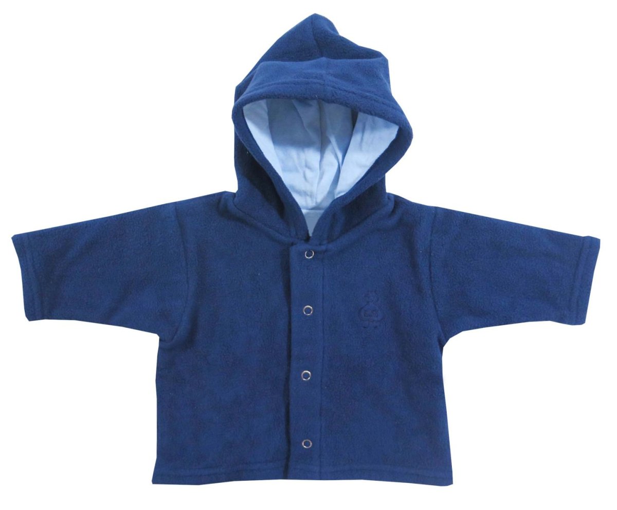 Campera de Polar con Capucha y Broches