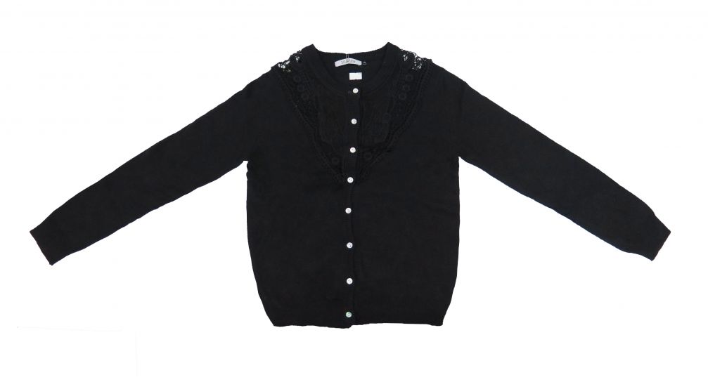 Saco Tejido con Encaje