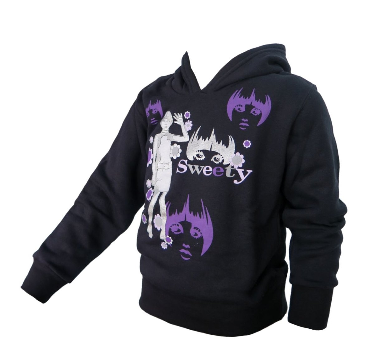 Buzo Frizado Estampado "Sweety" Con Capucha