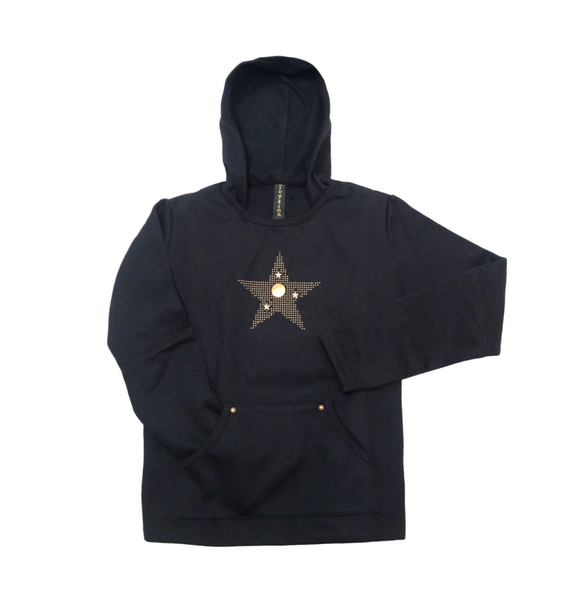 Buzo con Capucha con Tachas y Estrella