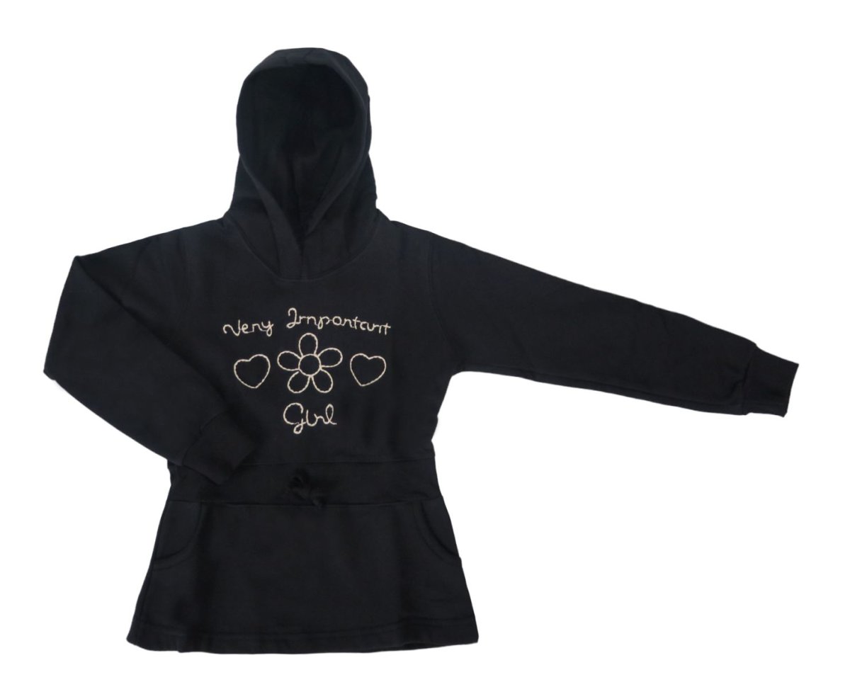 Buzo con Capucha Bordado de Flor