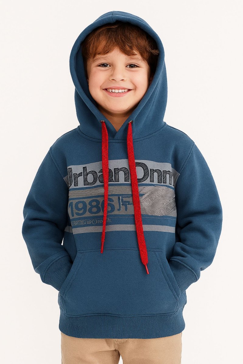 Buzo con Capucha Estampado "1986"