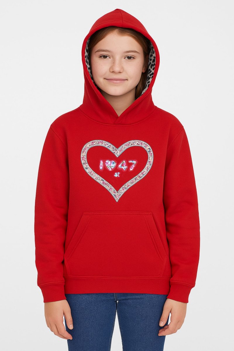 Buzo Frizado Bordado 47 st con Capucha Forrada