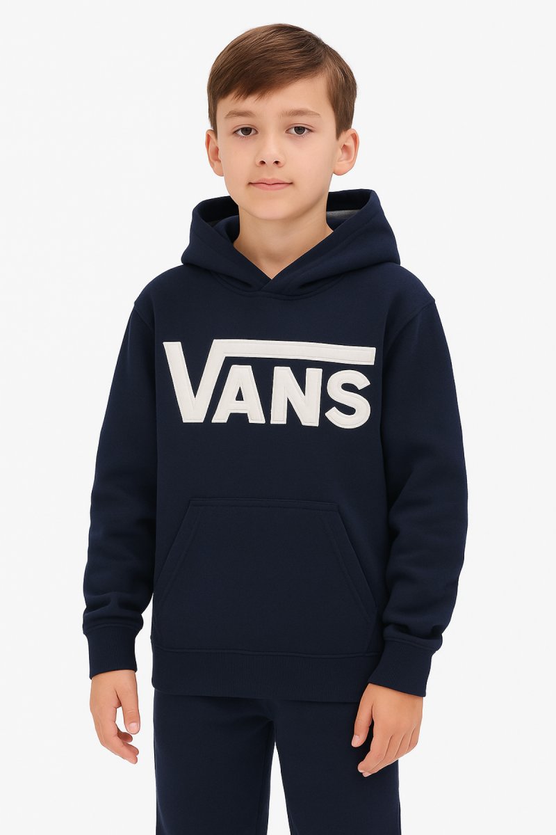 Buzo Frizado con Capucha Bordado Vans