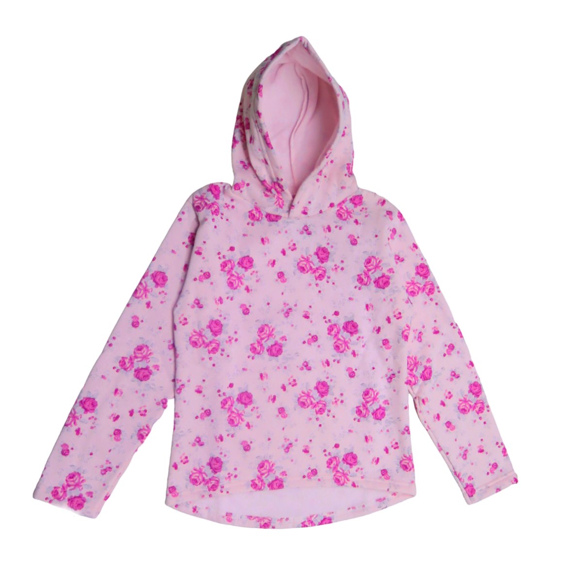 Buzo Con Capucha De Algodon Frizado Estampado Flor