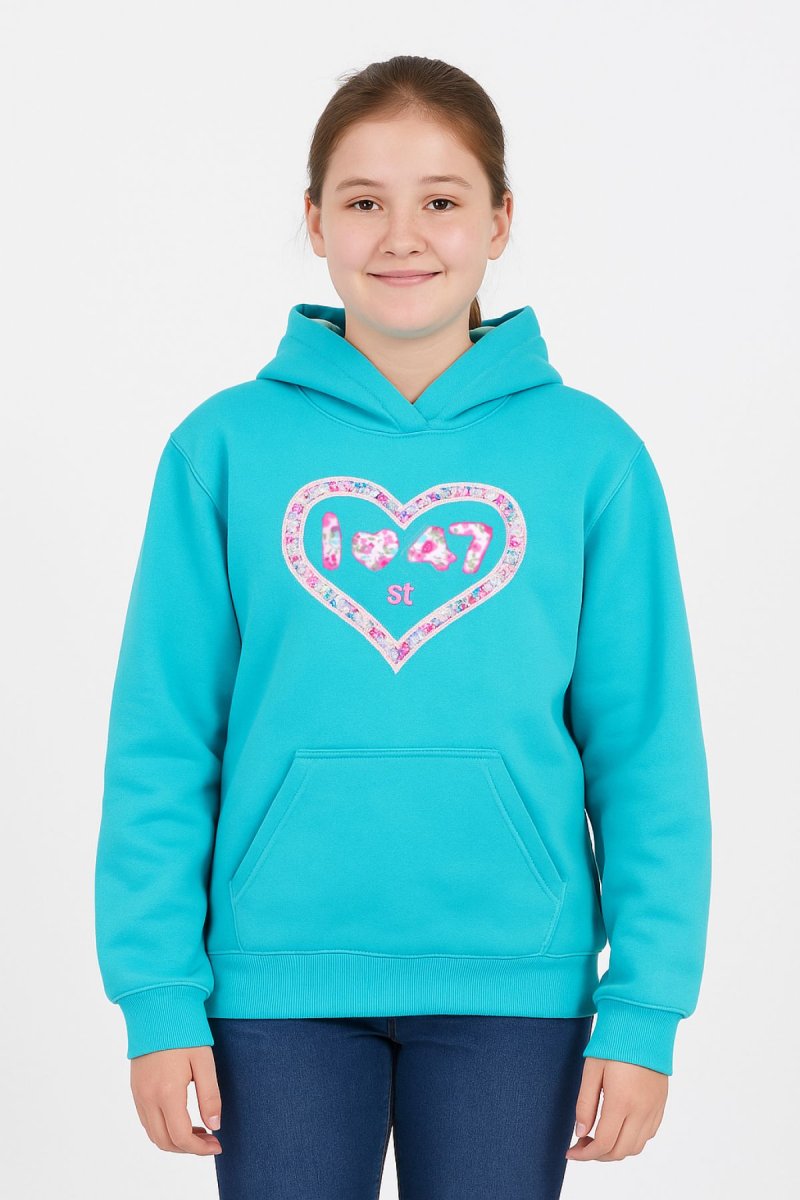 Buzo Frizado Bordado 47 st con Capucha Forrada