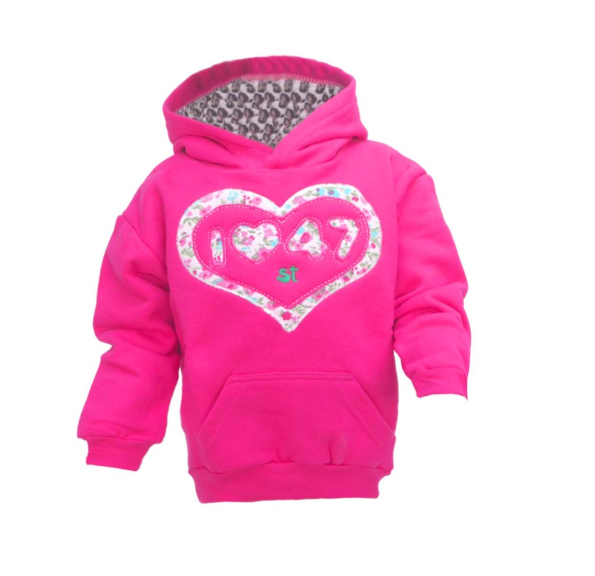 Buzo Frizado Bordado 47 st con Capucha Forrada