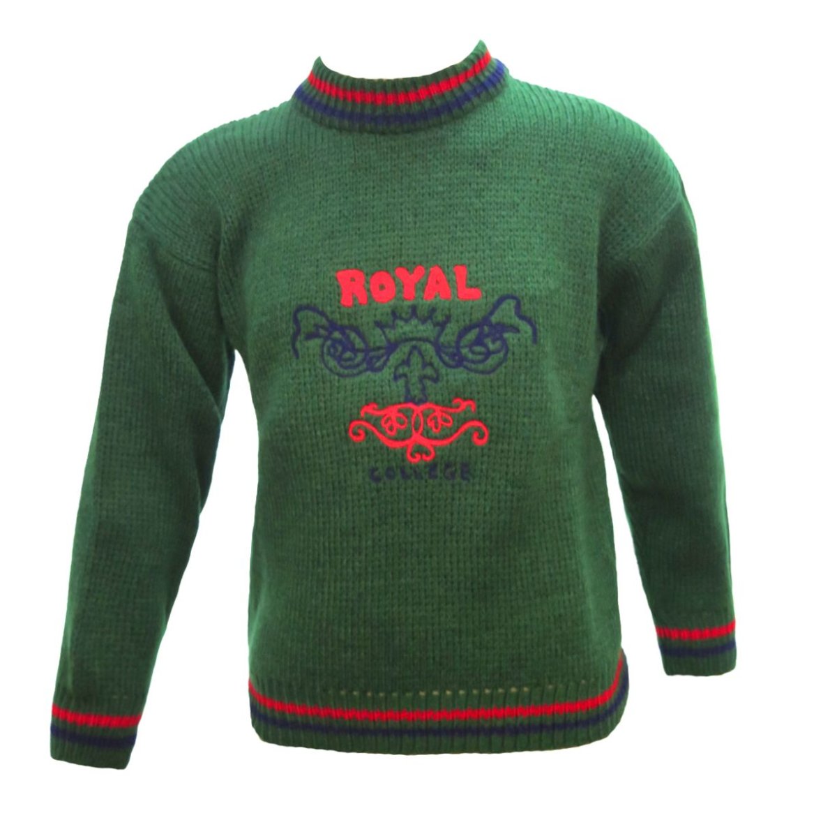 Pullover Sweater Tejido Bordado Royal