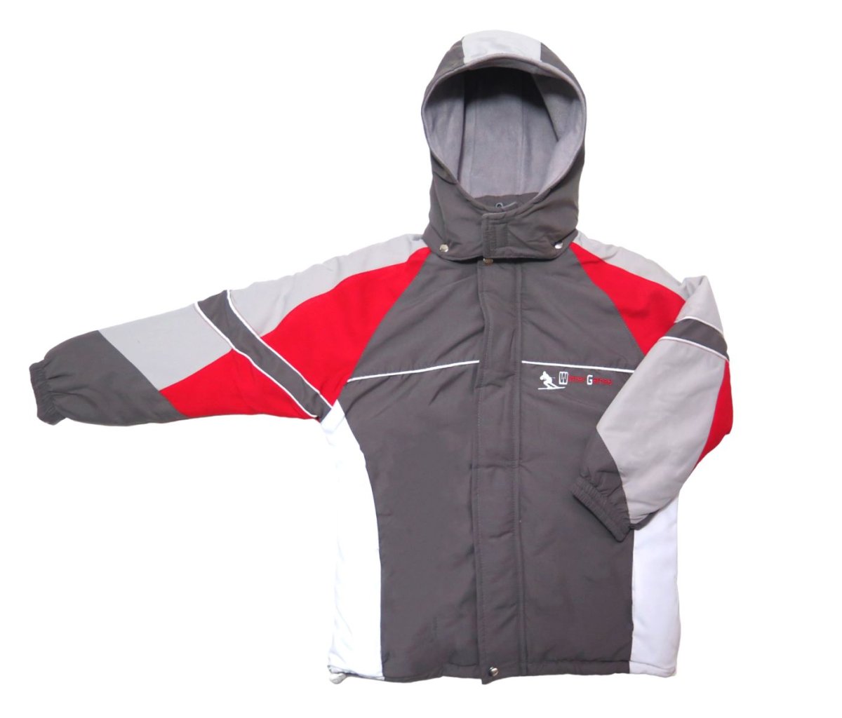 Campera Gabardina Forrada en Polar con Capucha Desmontable Bordado Winter Games