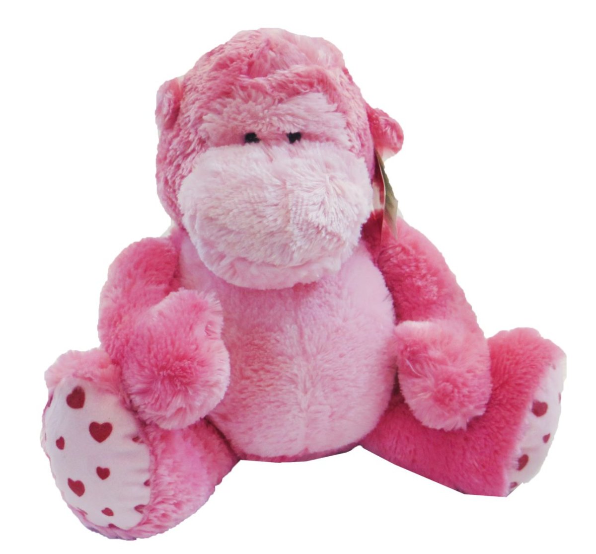 Peluche Mono con Corazones Estampados
