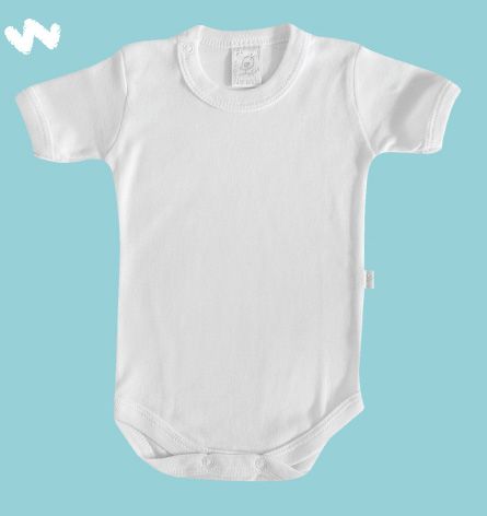 Body Con Broche - Mangas Cortas - Ribb Blanco