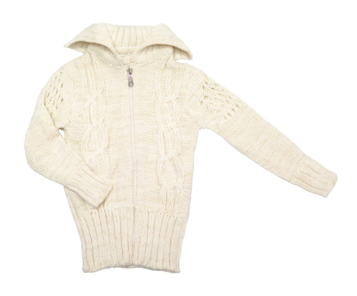 Saco Tejido Con Cierre - Hilo Brillante