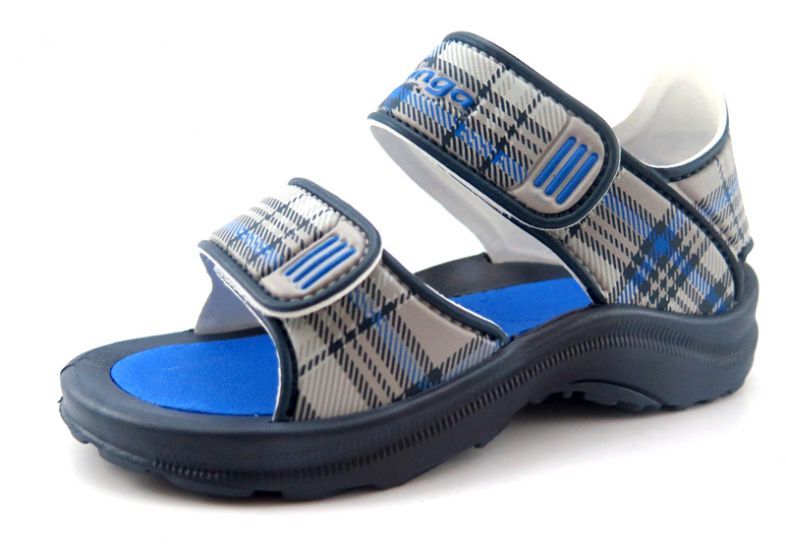 Sandalia de goma doble velcro